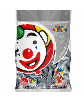 Globo Metálico N. 9 C/50 marca Payaso