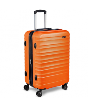 Maleta Naranja de Mano 20” Rigida con 4 Ruedas marca Swiss