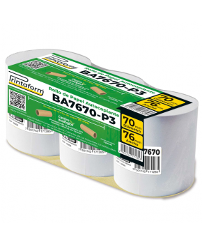 Rollo Autocopia 76 x 20 m. marca Printaform