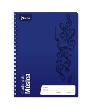 Cuaderno de Música Profesional Doble Espiral 80 h. marca Norma