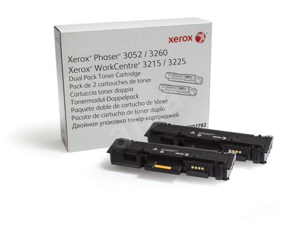Cartucho de Toner Original Xerox 3225/3260 Negro Duo Pack para 6,000 impresiones (Sobre Pedido)