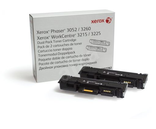 Cartucho de Toner Original Xerox 3225/3260 Negro Duo Pack para 6,000 impresiones (Sobre Pedido)