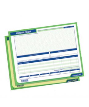 Block Cheque Póliza paq. C/25 juegos 1/2 Carta Original y Copia