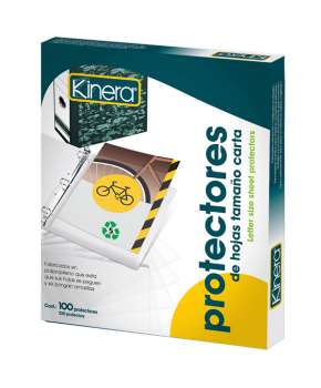 Protector de Hojas Opaco 360 C/100 marca Kinera