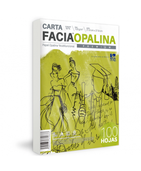 Papel Opalina Blanca Carta 120g C/100 Facia