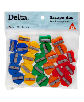 Sacapuntas Plástico C/25 Surtidos marca Delta