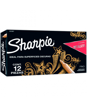 Marcador Permanente Metálico Oro Punto Fino marca Sharpie