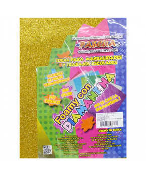 Foamy con Diamantina Carta C/10 marca Pascua