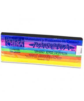 Papel de China Colores Fashion 70 x 50 cm. C/100 Surtidos marca Pascua