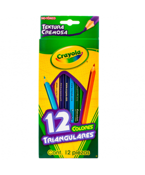 Lápices de Colores Triangulares C/12 marca Crayola