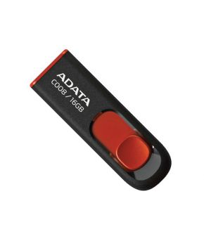 Memoria USB Retractil 2.0 ADATA de 16GB color negro/rojo