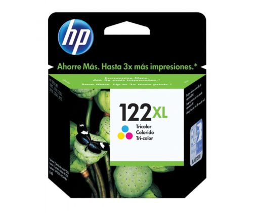 Cartucho de Tinta HP 122XL (CH564HL) Tricolor Original de Alto rendimiento  para 330 páginas. | Cad Toner. El Más Grande!