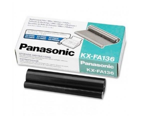 Cinta Transferencia KXFA-136 Panasonic Original  caja con 2 rollos.