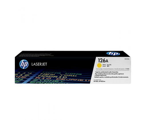 Cartucho de Toner HP 126A (CE312A) Amarillo Original para 1,000 páginas. |  Cad Toner. El Más Grande!