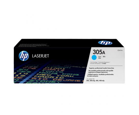 Cartucho de Toner HP 305A (CE411A) Cyan Original para 2,600 páginas. | Cad  Toner. El Más Grande!