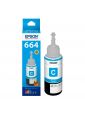 Botella de Tinta Cyan Original para Epson 664 de 70 ml para 6500 impresiones