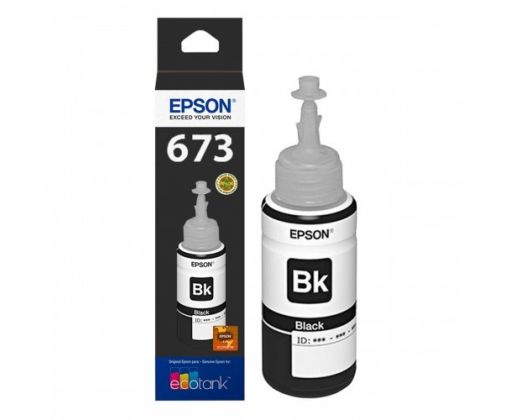 Botella de Tinta Negra Original para Epson 673 de 70 ml para 2,200 impresiones