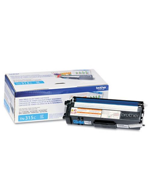 Toner Brother Original Cyan TN315C de Alto Rendimiento para 3500 paginas