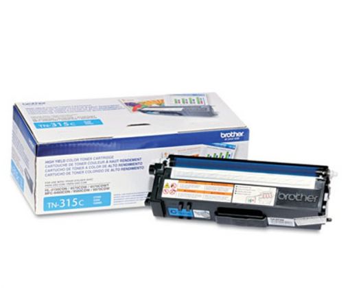 Toner Brother Original Cyan TN315C de Alto Rendimiento para 3500 paginas