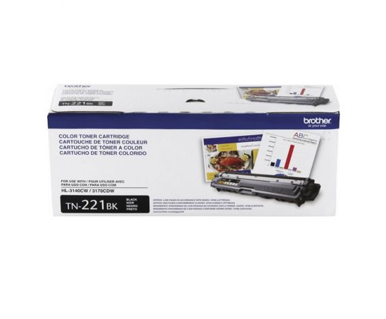 2 Pack TN221 Toner For Brother TN-221 MFC-9130CW MFC-9330CDW HL
