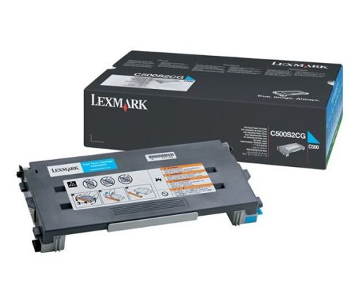 Toner Lexmark Original C500 Cyan para 1500 impresiones