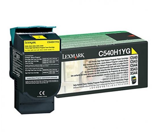 Toner Lexmark Original C540 Amarillo para 2000 impresiones