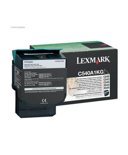 Toner Lexmark C540 Negro Rendimiento Estandar para 1000 impresiones