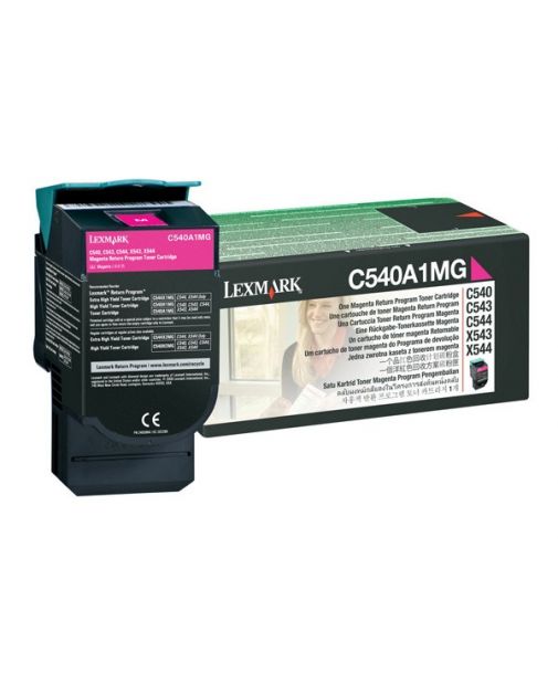 Toner Lexmark C540 Magenta Rendimiento Estandar para 1000 impresiones