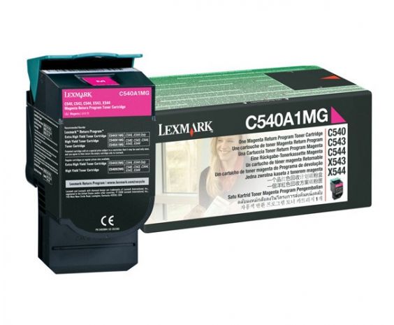 Toner Lexmark C540 Magenta Rendimiento Estandar para 1000 impresiones