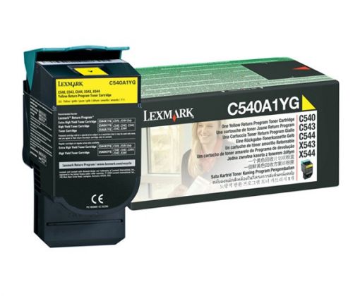 Toner Lexmark C540 Amarillo Rendimiento Estandar para 1000 impresiones