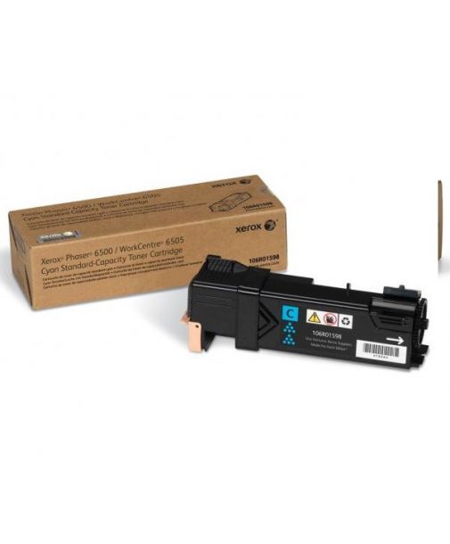 Toner Original Xerox Phaser 6500/ 6505 Cyan Rendimiento Estandar para 1,000 impresiones.