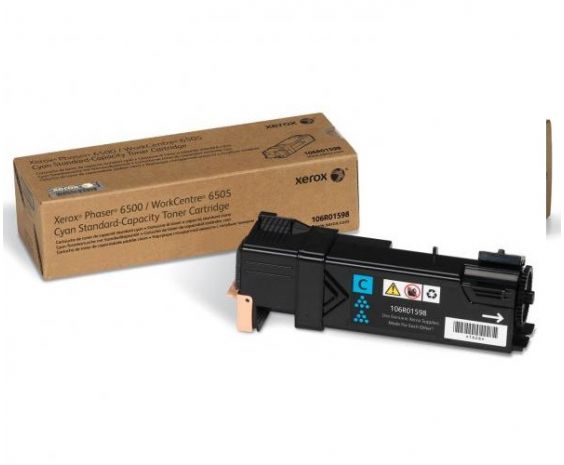 Toner Original Xerox Phaser 6500/ 6505 Cyan Rendimiento Estandar para 1,000 impresiones.