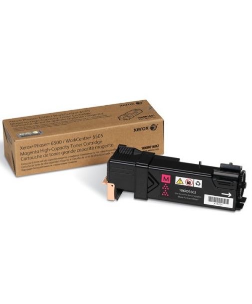 Toner Original Xerox Phaser 6500/ 6505 Magenta Alto Rendimiento para 2,500 impresiones.