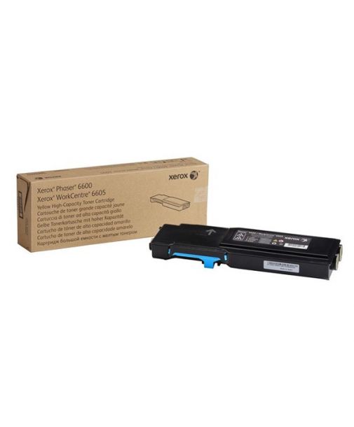 Toner Original Xerox 6600/6605 Cyan Alto Rendimiento para 6,000 impresiones.