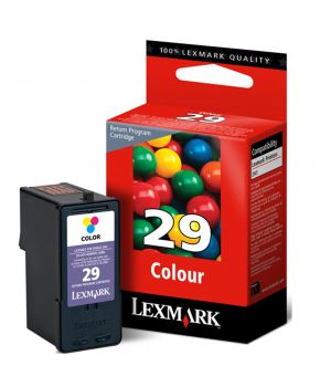 Cartucho de Tinta Lexmark No. 29 Color Rendimiento 150 Paginas.