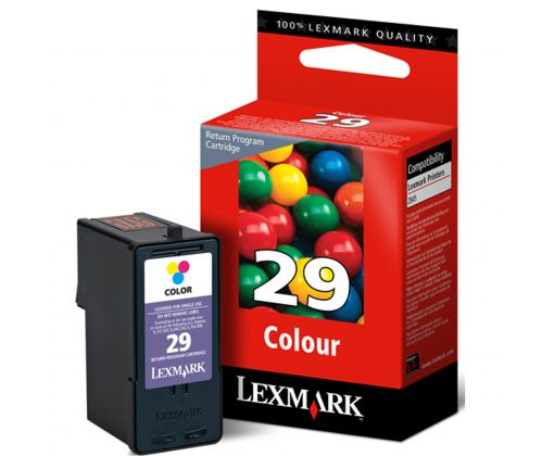 Cartucho de Tinta Lexmark No. 29 Color Rendimiento 150 Paginas.