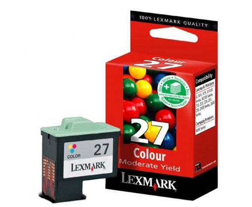 Cartucho color 10N0227 Lexmark Original de bajo rendimiento.