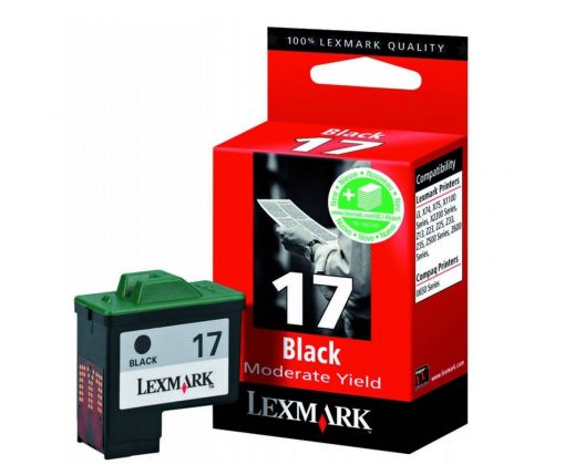 Cartucho negro 10N0217 Lexmark Original de bajo rendimiento.
