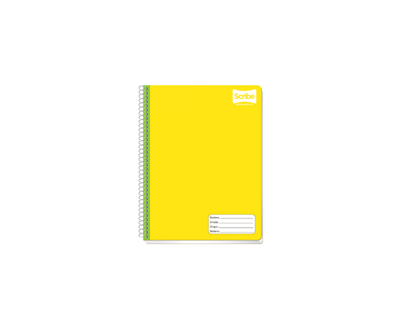 Cuaderno Profesional espiral raya de 100 hojas Marca Scribe 1 pieza.