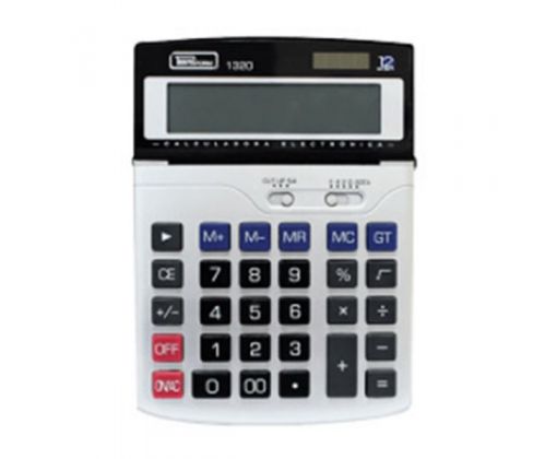 Calculadora de escritorio marca Pintafrom 1320 12 Digital.